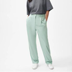 Pangaia Organic Cotton Tailored Trousers Size XS  Eucalyptus Blue